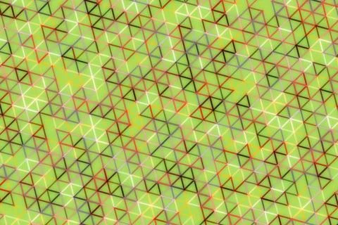 Abstract geometric pattern with green, black, and red lines Stock Photos
