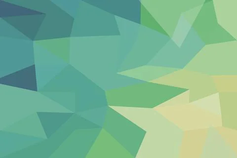 Abstract geometric pattern with green, blue, and yellow shades Stock Illustration