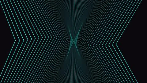 Abstract geometric pattern with green lines and pixel grid Illustrazione stock