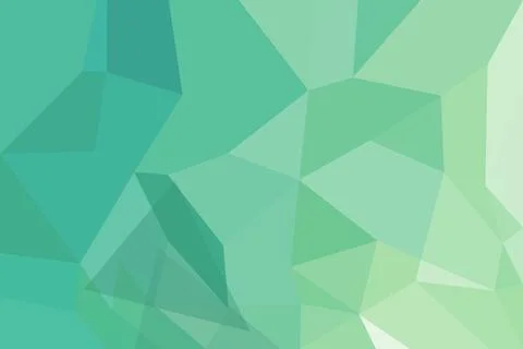 Abstract geometric pattern with green shades and polygons Stock Illustration
