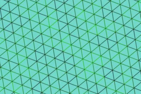 Abstract geometric pattern with green triangles and lines 스톡 일러스트