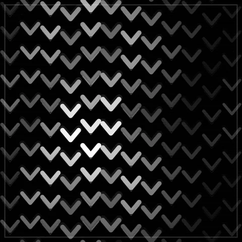 Abstract Geometric Pattern of Grey V Shapes on Black Background Stock Footage 346284247