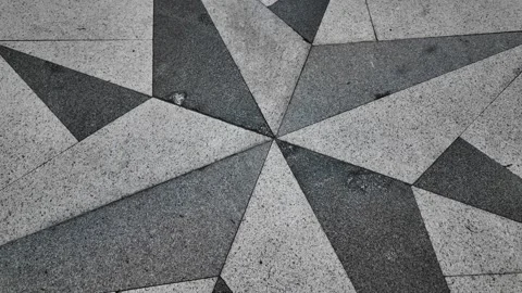 Abstract geometric pattern on ground 動画素材 317442599
