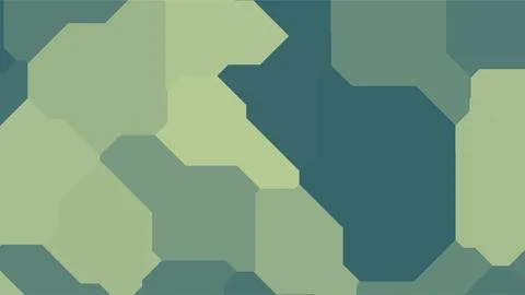 Abstract Geometric Pattern with Hexagon Shapes in Various Shades of Green. Stock Illustration