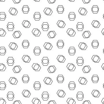 Abstract geometric pattern with hexagon, stripes, lines. Stockillustratie