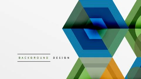 Abstract geometric pattern. Hexagons overlap, creating layered visual effect. イラスト素材