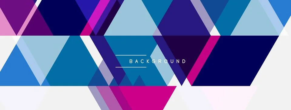 Abstract geometric pattern. Hexagons, triangles create vibrant colorful desig Stock Illustration