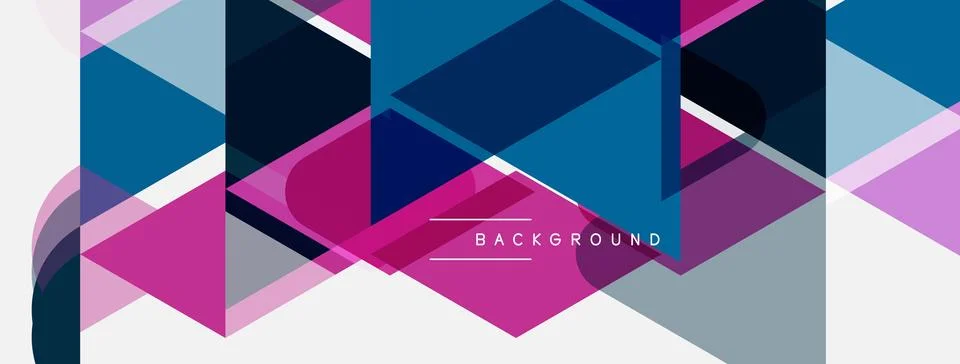 Abstract geometric pattern. Hexagons, triangles overlap creating modern desig イラスト素材