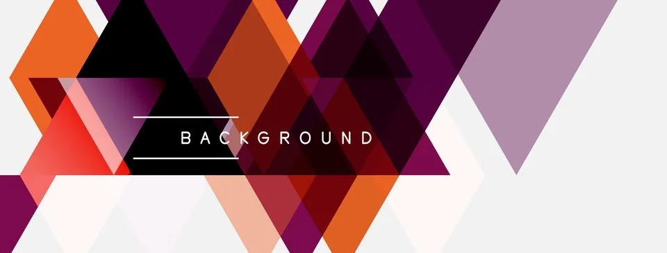Abstract geometric pattern. Hexagons, triangles create vibrant background. 스톡 일러스트