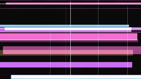 Abstract geometric pattern with horizontal lines and blocks in purple, pink.. Stock Footage 335442058