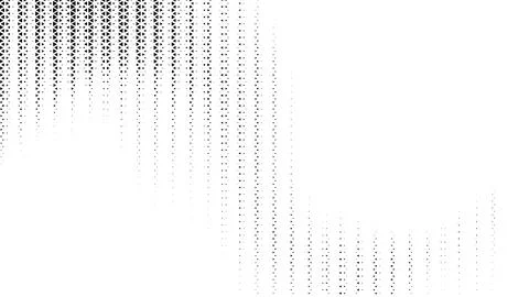 Abstract geometric pattern illustration with cascading triangles and dots Stock Illustration