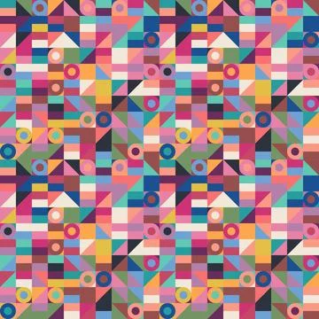 Abstract geometric pattern, illustration, vector Illustrazione stock