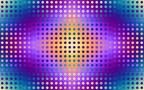 Abstract Geometric Pattern imitation of generative fractal art vector Stock Illustration