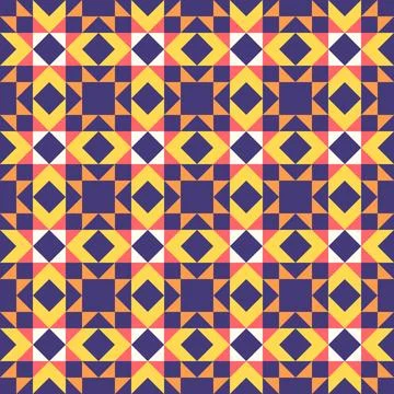 Abstract geometric pattern inspired by duvet quilting Stock-Illustration