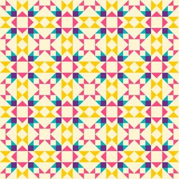 Abstract geometric pattern inspired by duvet quilting 스톡 일러스트