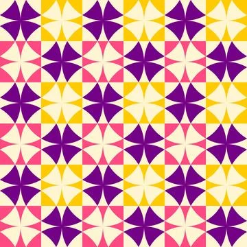 Abstract geometric pattern inspired by duvet quilting Stock-Illustration