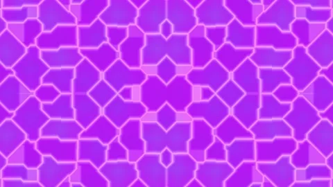 Abstract Geometric Pattern of Interconnected Lines in Violet and Magenta Stock Footage 329358666