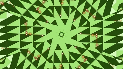 Abstract Geometric Pattern with Interconnected Nodes Stock Footage 332197771