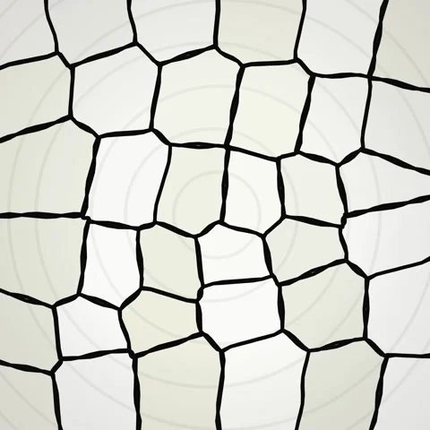 Abstract geometric pattern of interconnected polygonal cells background Stock Footage 345691110