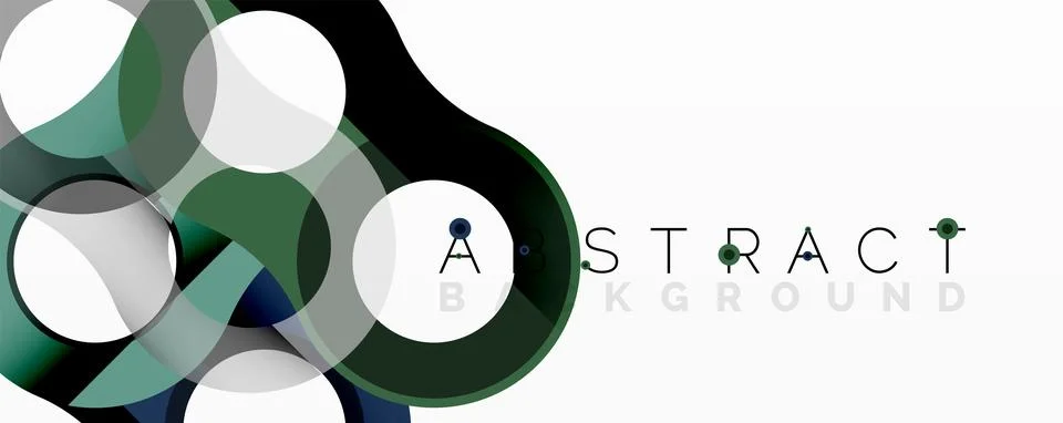 Abstract geometric pattern with interlocking circular and tubular shapes 스톡 일러스트