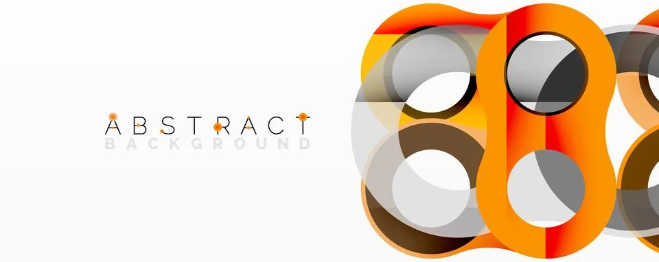 Abstract geometric pattern with interlocking circular and tubular shapes イラスト素材