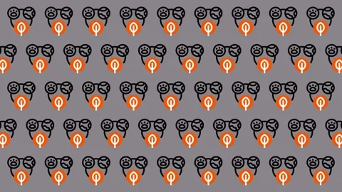 Abstract Geometric Pattern of Interlocking Shapes. Stock Footage 325382330