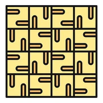 Abstract geometric pattern of interlocking square tiles Stockillustratie