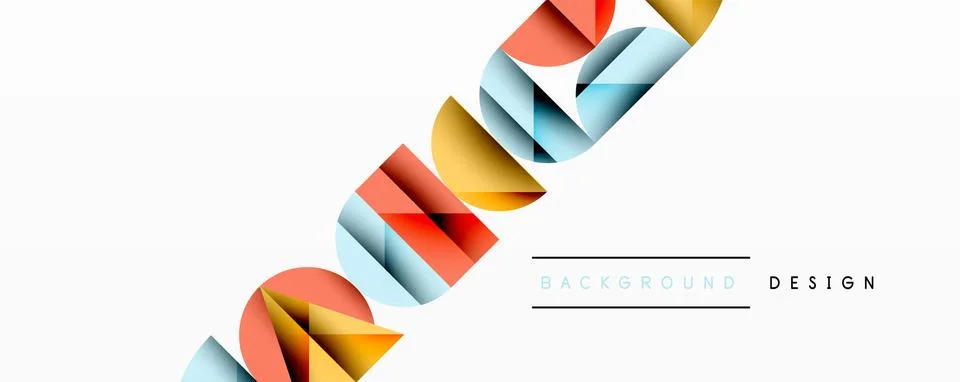 Abstract geometric pattern with intersecting circles and triangles in gradi.. イラスト素材