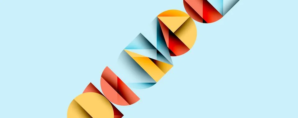 Abstract geometric pattern with intersecting circles and triangles in gradi.. イラスト素材