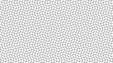 Abstract geometric pattern with intertwined lines on white background Stock Illustration