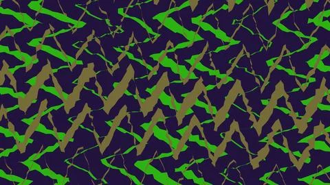 Abstract geometric pattern with jagged green and blue lines 스톡 일러스트