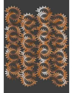 Abstract geometric pattern with jagged shapes for design. Stock Illustration