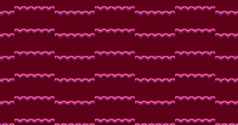 Abstract Geometric Pattern with Layered Zigzag Designs on a Deep Burgundy Stock Footage 309892803