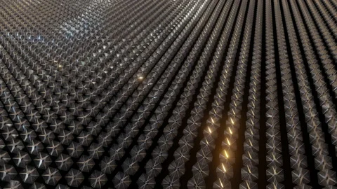 Abstract Geometric Pattern With Light Leaks Stock Footage 147987181