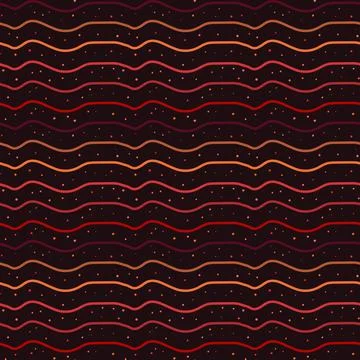 Abstract geometric pattern of lines and dots on a brown background. Stock Illustration