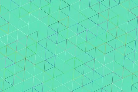 Abstract geometric pattern with lines and shapes in teal Stock Illustration