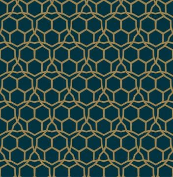 Abstract geometric pattern with lines, rhombuses A seamless vector background Stock Illustration