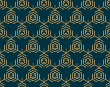Abstract geometric pattern with lines, rhombuses A seamless vector background Stock Illustration