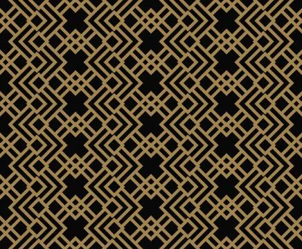 Abstract geometric pattern with lines, rhombuses A seamless vector background Illustrazione stock