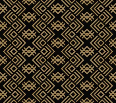 Abstract geometric pattern with lines, rhombuses A seamless vector background Illustrazione stock