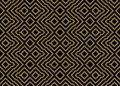 Abstract geometric pattern with lines, rhombuses A seamless vector background Stock Illustration