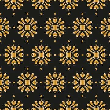 Abstract geometric pattern with lines, rhombuses A seamless background. Dark  Stock Illustration