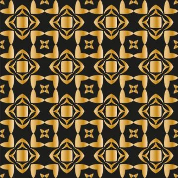 Abstract geometric pattern with lines, rhombuses A seamless background. Dark  Stock Illustration