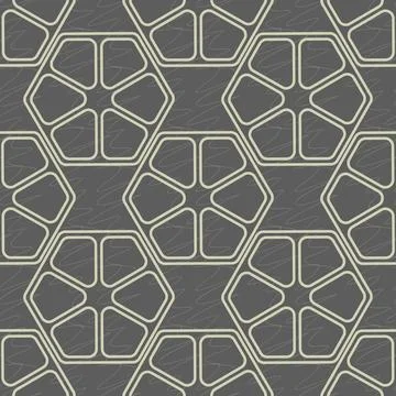 Abstract geometric pattern with lines, rhombuses A seamless vector background Stock Illustration