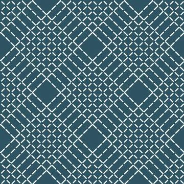 Abstract geometric pattern with lines, rhombuses a seamless vector backgrou.. Stock Illustration