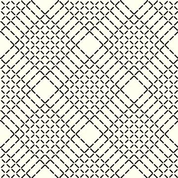 Abstract geometric pattern with lines, rhombuses a seamless vector backgrou.. 스톡 일러스트