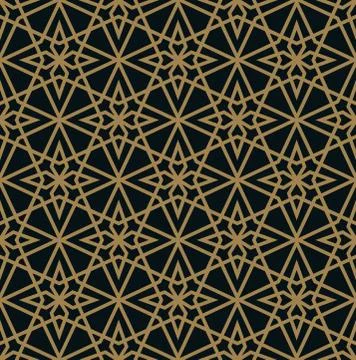 Abstract geometric pattern with lines. A seamless vector background. Blue bla Stock Illustration