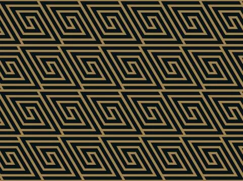 Abstract geometric pattern with lines. A seamless vector background. Blue bla Stock Illustration