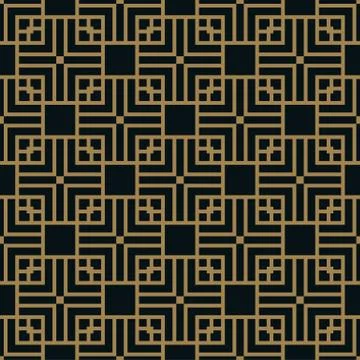 Abstract geometric pattern with lines. A seamless vector background. Blue bla Stock Illustration