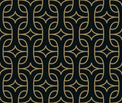 Abstract geometric pattern with lines. A seamless vector background. Blue bla Illustrazione stock